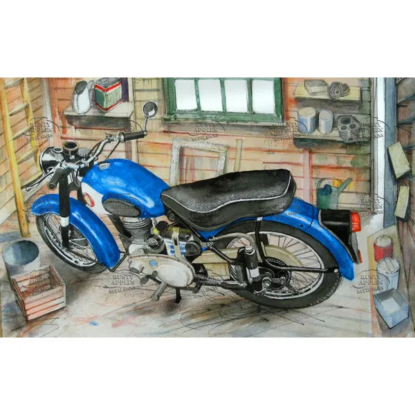 BSA M20 Side Valve Single Iconic Motorbike Metal Wall Art