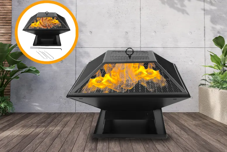 Free Delivery - BBQ Garden Fire Pit & Accessories