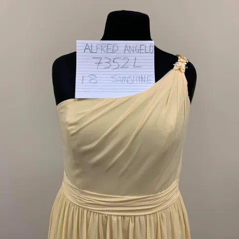 Alfred Angelo dress7352L Sunshine yellow 16-18
