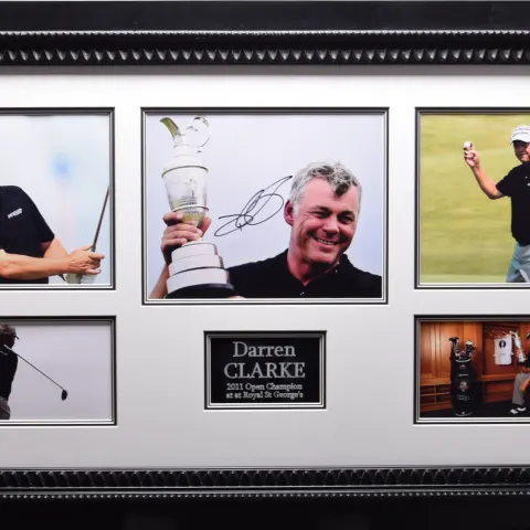 DARREN CLARKE original signature presentation.
