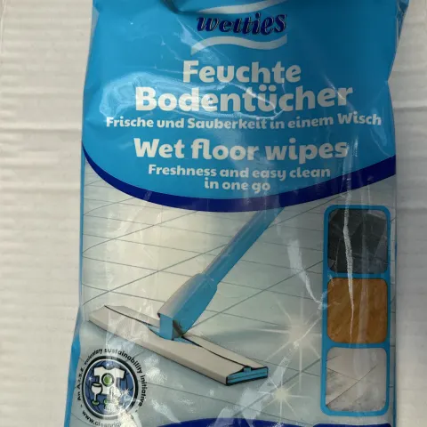 Pallet of Wetties wet floor wipes
