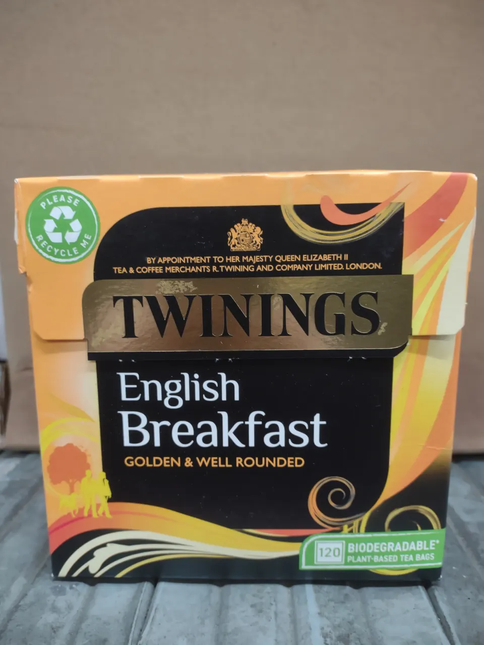 Twinings English Breakfast Golden and well rounded Teabags 120 - GRADE A