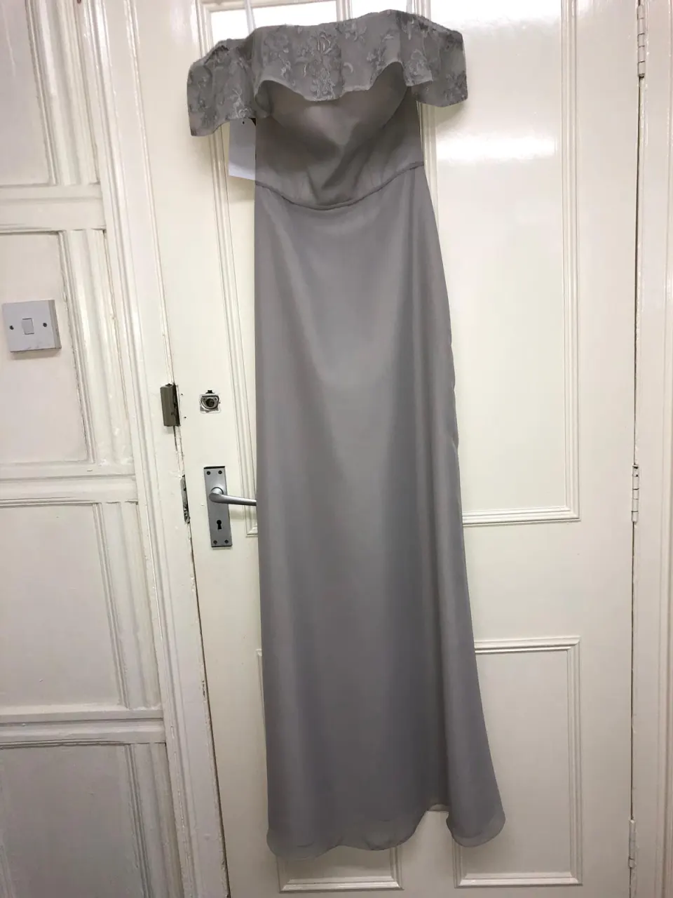 Richard Designs Bridesmaid or prom dress size 6 in Platinum Style RDM1057