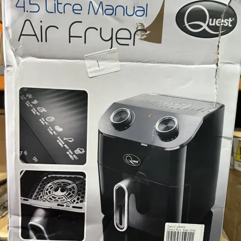QUEST 4.5L AIR FRYER. EST £50 - GRADE U