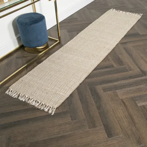Zig Zag Jute Runner Rug (60 x 230cm) RRP - £180