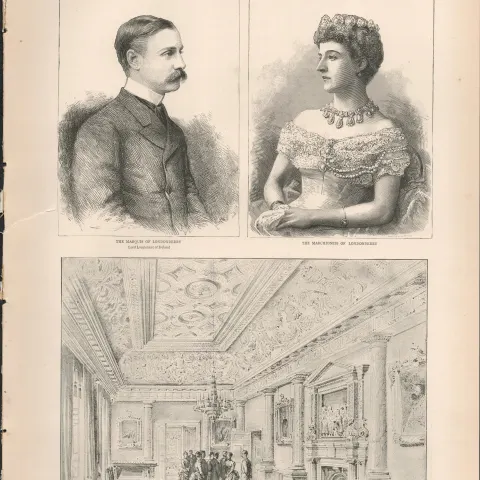 Sketches Of Ireland Dublin Castle 4-Page 1888 Antique Supplement