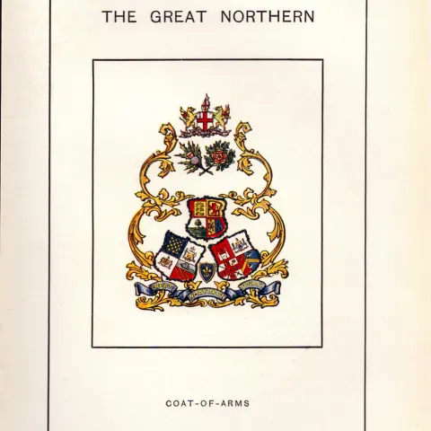 The Great Northern Railway Crest & Coat of Arms Antique Book Plate.