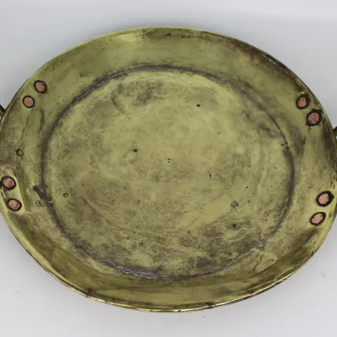 Antique Brass Two Handled Dish