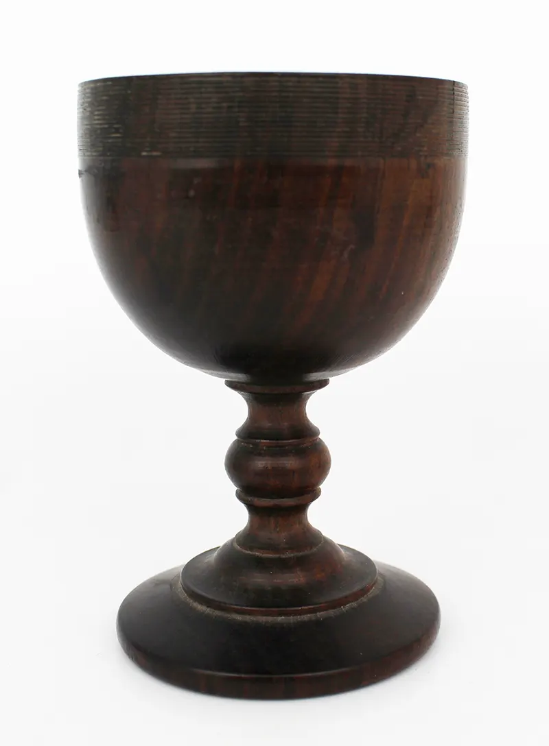 Antique Lignue Vitae Treen Urn