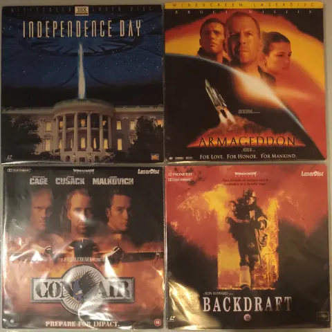 4 x Laser Disc Movies – EX to NM