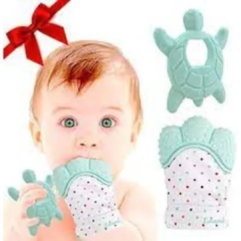10 x Deluxe Teething Set Includes Teething Mitten for Babies RRP £6.99