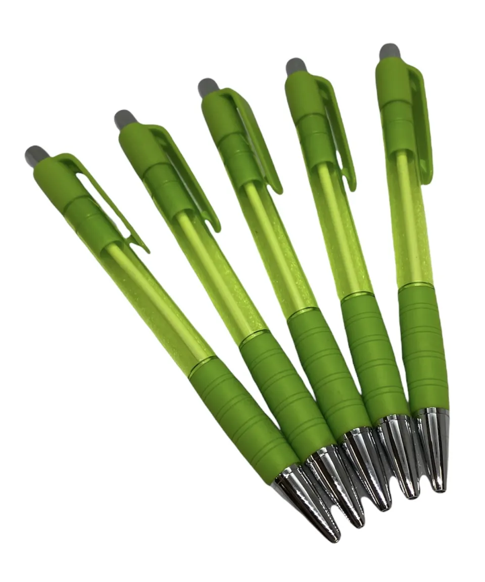 40 x Bic Lime Green Pens (Blue ink) L6a
