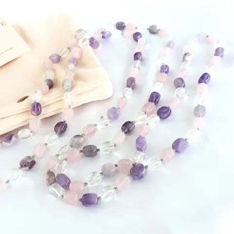 Lola Rose London 56 inch Quartz Gemstone Necklace 'New With Original Gift Pouch'