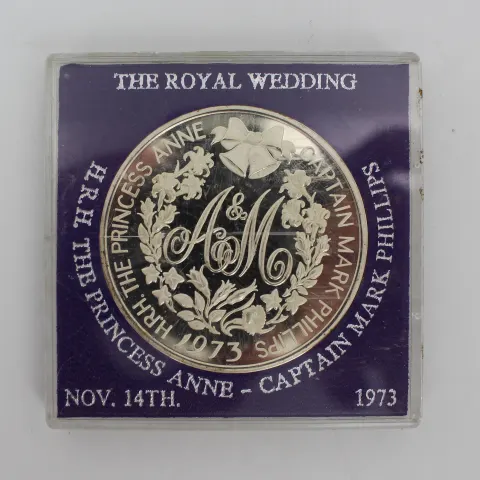 The Royal Wedding Princess Anne 1973 Limited Edition Sterling Silver Coin