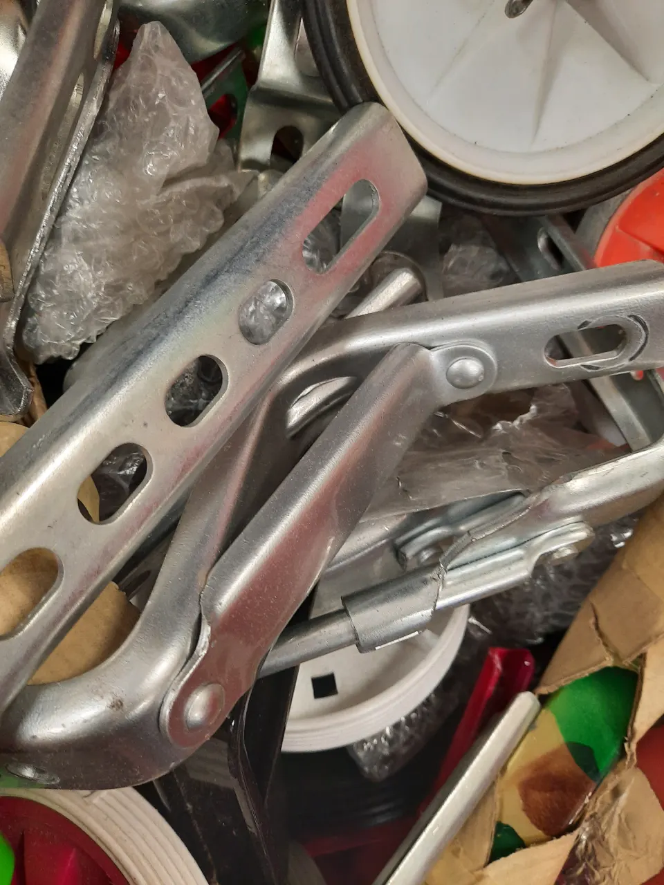 Box of quality bicycle parts