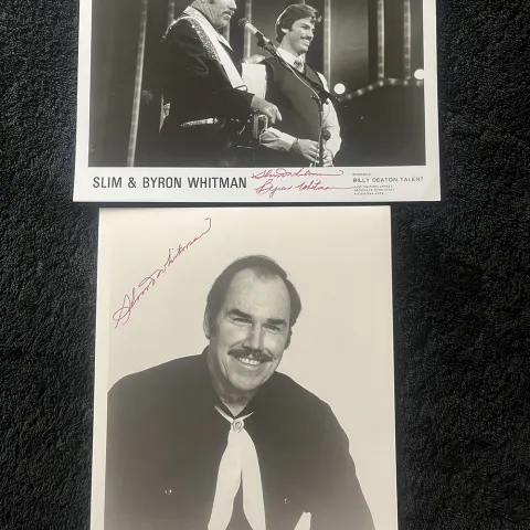 Slim Whitman and Slim & Byron Whitman Signed