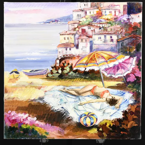 Oil On Canvas By Gera