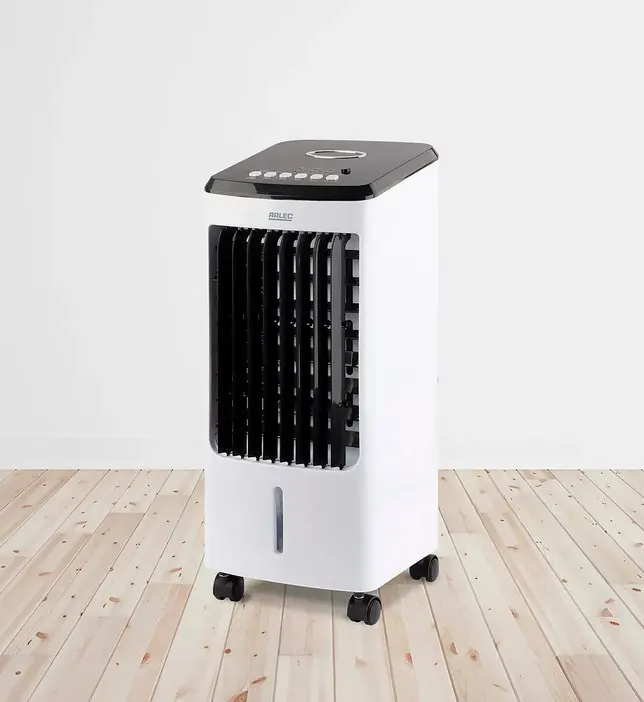 (72/Mez/P17)  RRP £80. Arlec 3.5Litre 3 In 1 Mobile Cooler. Cooler, Fan & Humidifier Unit. Large 27