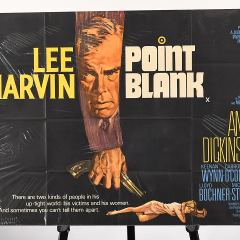Vintage Film Poster of the Famous Lee Marvin Film "Point Blank"