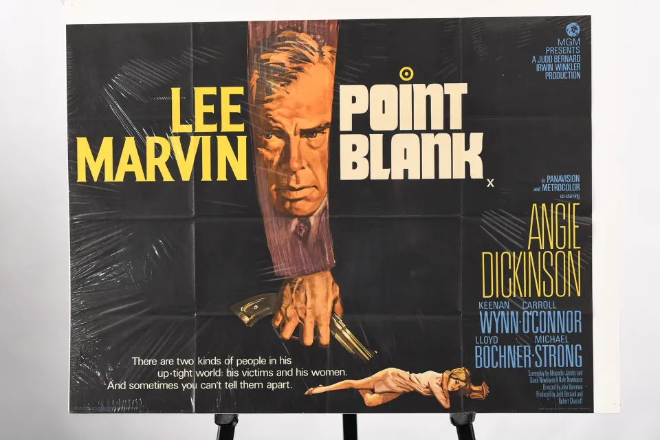 Vintage Film Poster of the Famous Lee Marvin Film "Point Blank"