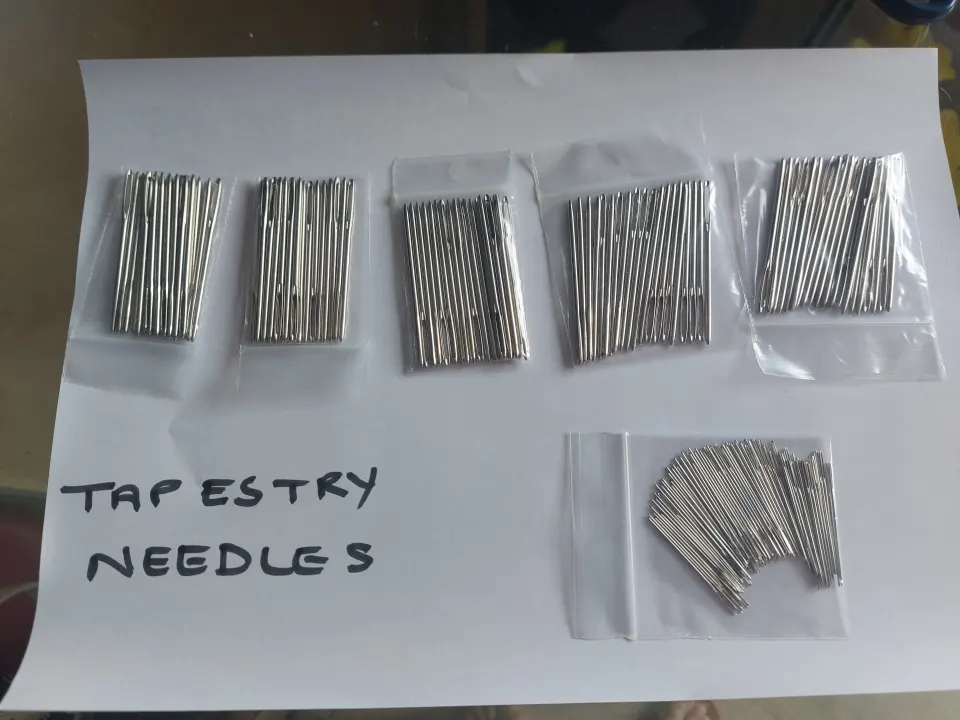 100 Large tapestry needles plus bag of small tapestry needles RRP over £200