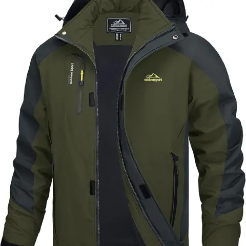 Men's Waterproof Jackets Lightweight RRP £63.68 - Green L5c