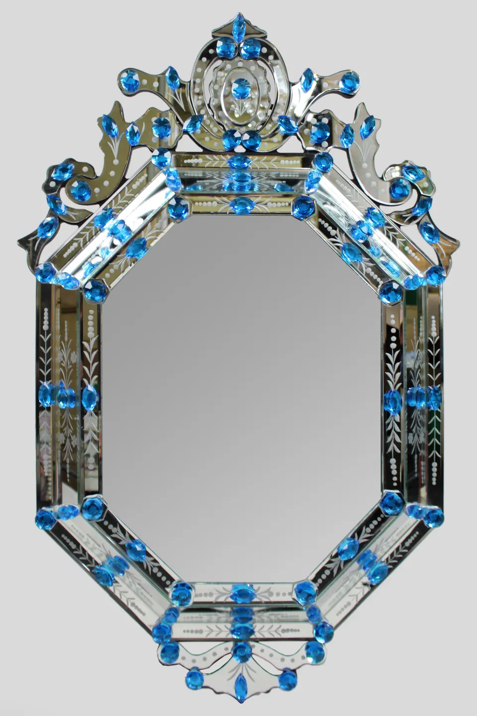 Decorative Bejewelled Venetian Style Mirror