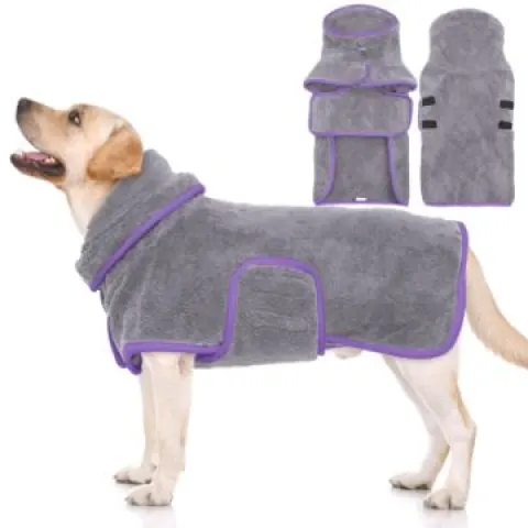 Microfibre Dog Drying Coats xs L22b