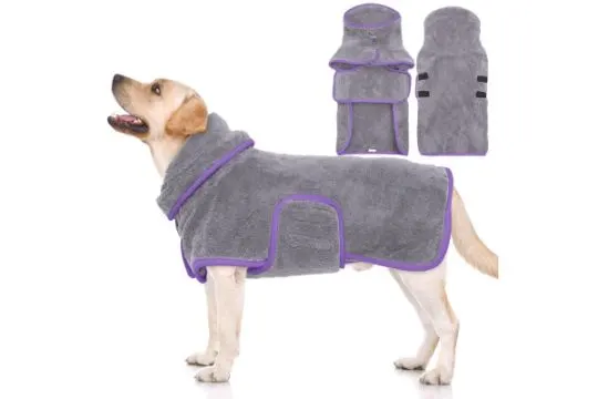 Microfibre Dog Drying Coats xs L22b