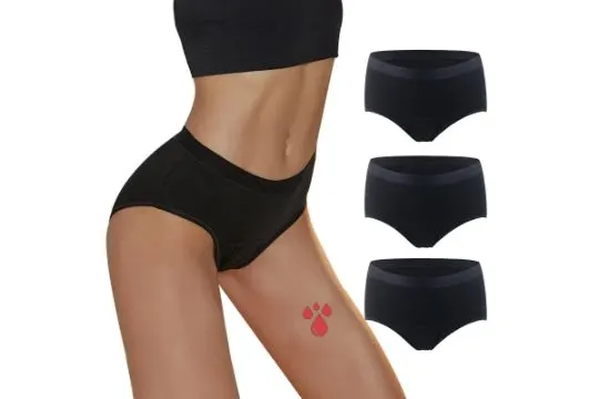 14 x Brand New Overstock-Makone Pack of 3 Period Pants Men'strual Underwear Lb23
