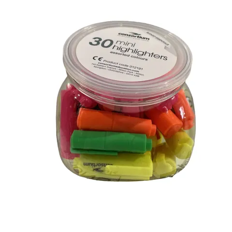 10 x Packs of 30 Mini Highlighter pens