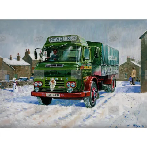1970's Commer Maxiload Lorry Large Metal Wall Art