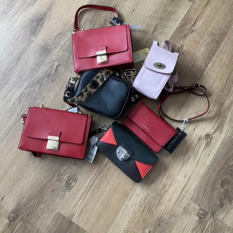 Assortment of 6 Cross Body Leather & Faux Leather Bags