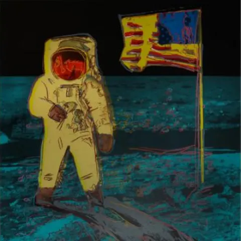 Andy Warhol (1928-87) Moonwalk F S 404 Yellow, Silkscreen In Colours On Lenox Museum Board, 1987
