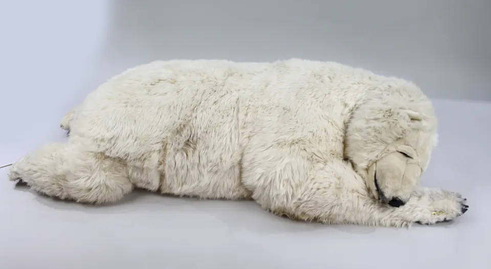 Large Michel Taillis Automated Sleeping Polar Bear
