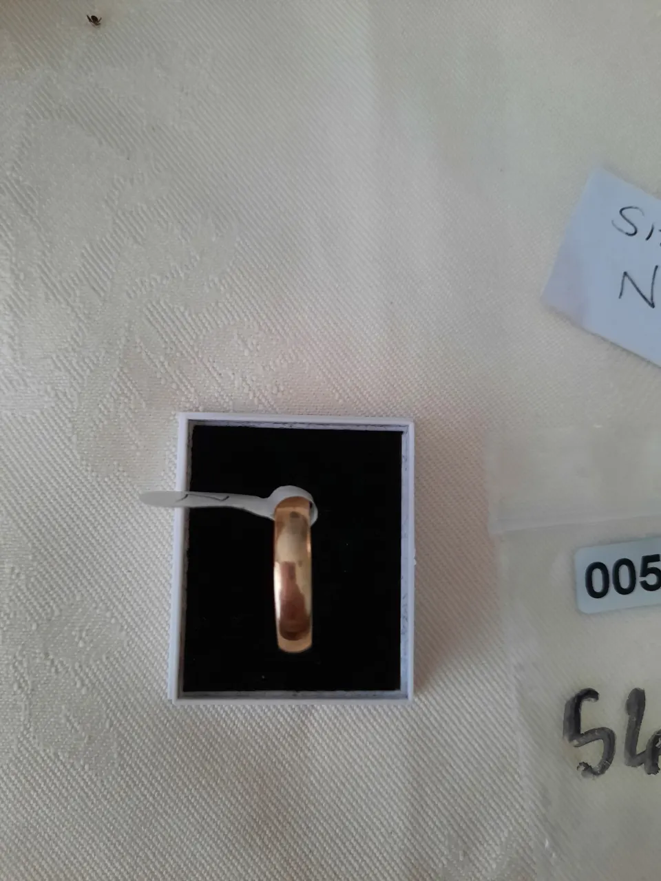 Silver gold plated wedding band RRP £75