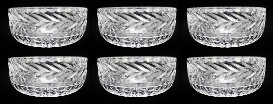 Set of Six Stuart Crystal ‘Cheltenham’ Pattern Bowls