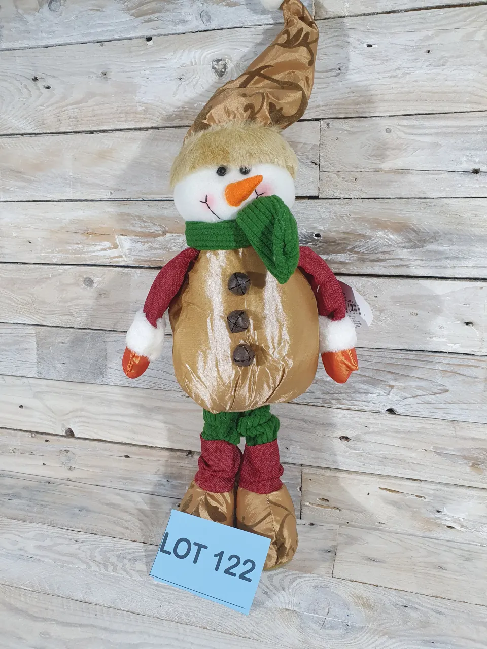 Large Standing Luxury 3d Snowman  55cm Tall  Rrp £29.99