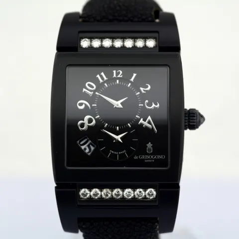 De Grisogono/Instrumento No Uno - Diamond Case - Automatic - Lady's Steel Wristwatch
