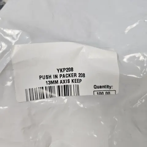 Push In Packer 208 13mm Axis Keep 2x 100pcs
