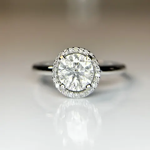 Beautiful 1.11ct Untreated Natural Solitaire Diamond & 18k Gold