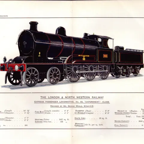 The London & North Western Railway Coloured Antique Book Plate.