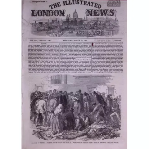 The Great Sheffield Flood of 1864-240 People Died, over 4,000 Houses Destroyed Newspaper-1