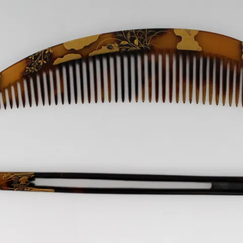 Japanese Kushi and Kanzashi Hair Ornament Set, Edo Period, c.1860–1870