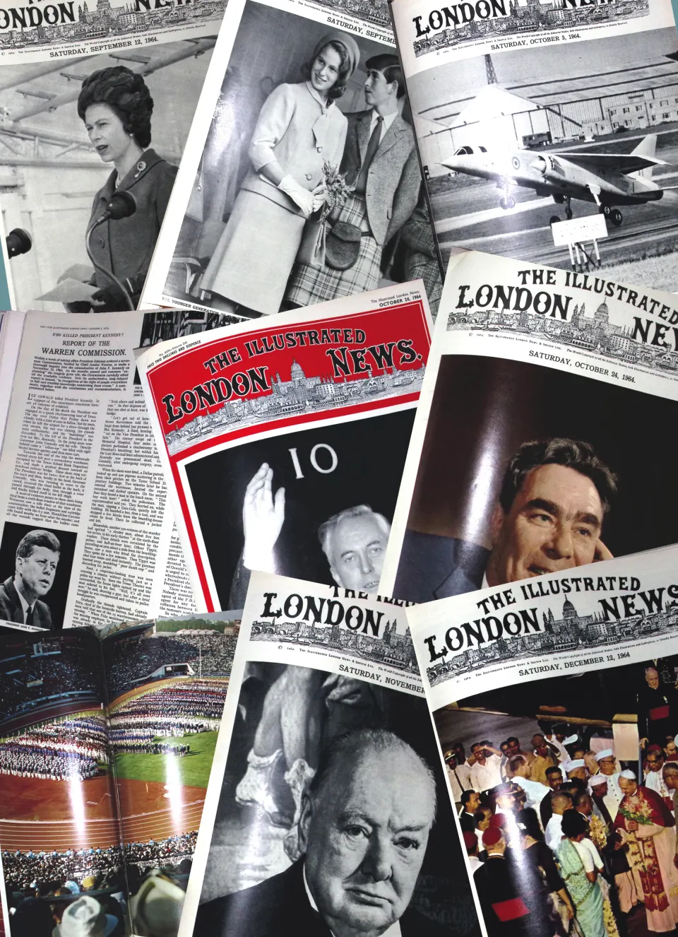 Illustrated London News  Removeable Issues 1964 Sept-Dec Original Folder.