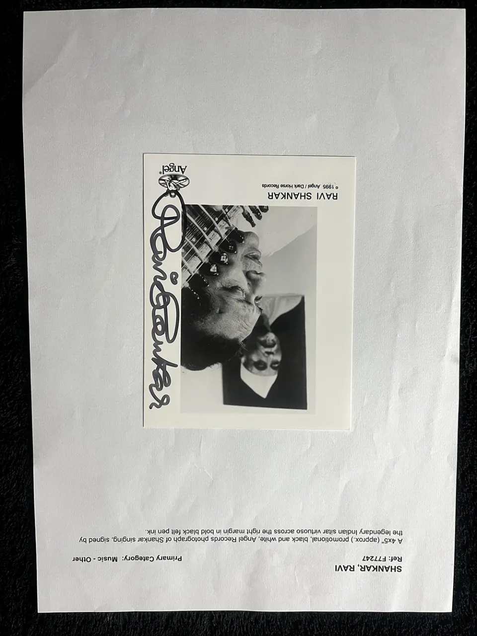 Ravi Shankar Signed