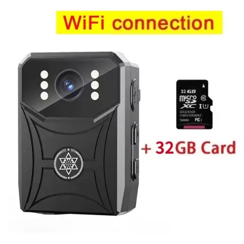 4K Mini Body-Worn Camera – Wi-Fi, Loop Recording, Long Battery