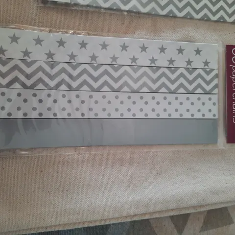 Paperchase Make your own Paperchains.  60 rings in each pack.  RRP £4.50 each pack. 10 packs