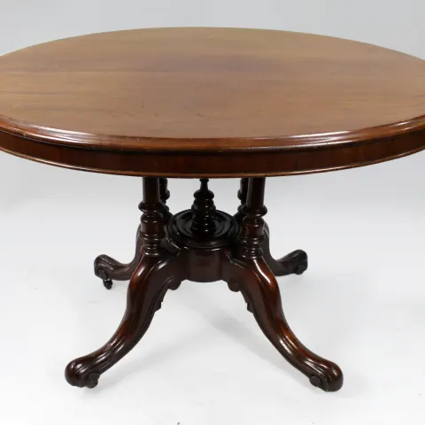 Victorian Mahogany Oval Tilt Top Table