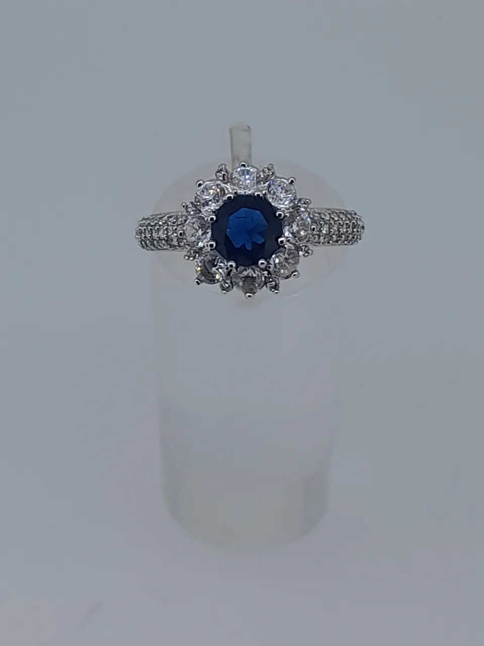 Silver Dress Ring Set With CZ Stones